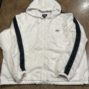 Vintage Y2k Interstate Full Zip Jacket XL White Skater Grunge